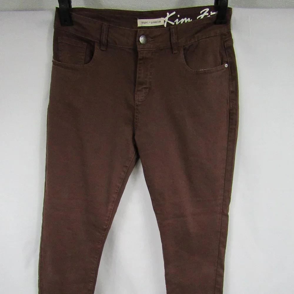 Women's | Angel + Premium | Kim Fit |  Straight Leg | Brown Jeans - Picture 3 of 5